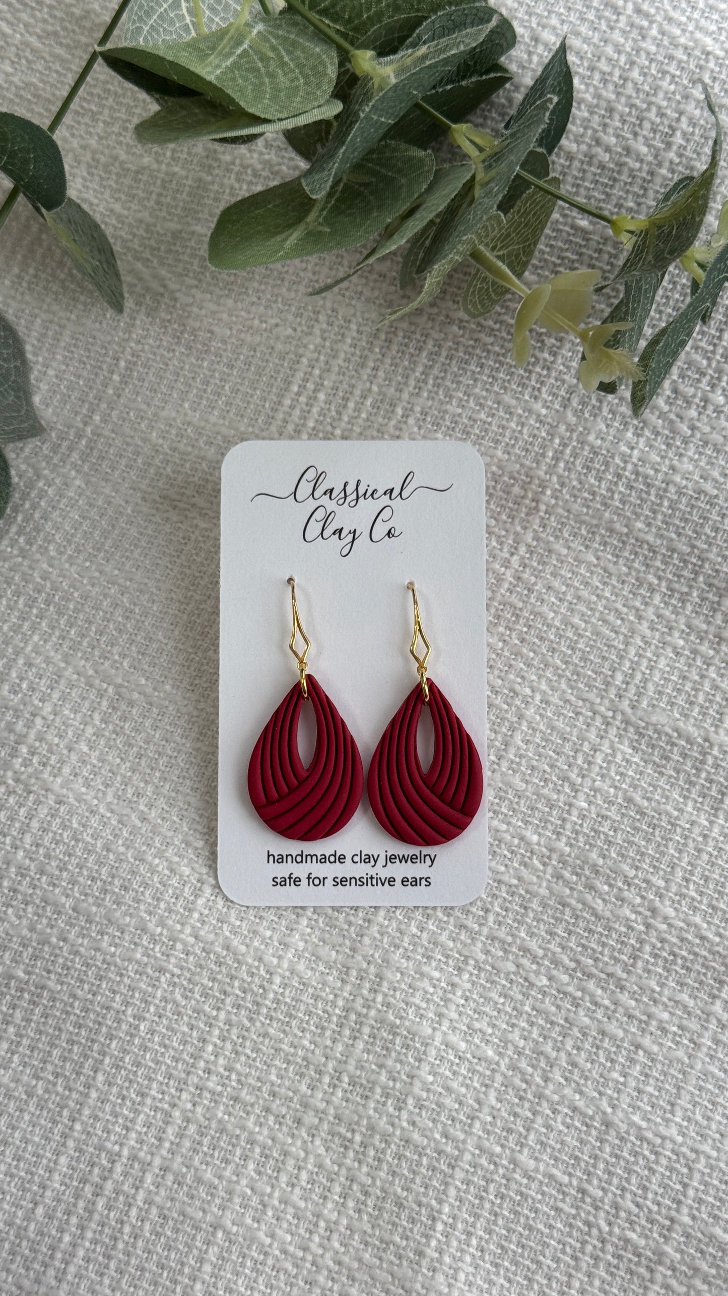 Ladybug Printed Dangles
