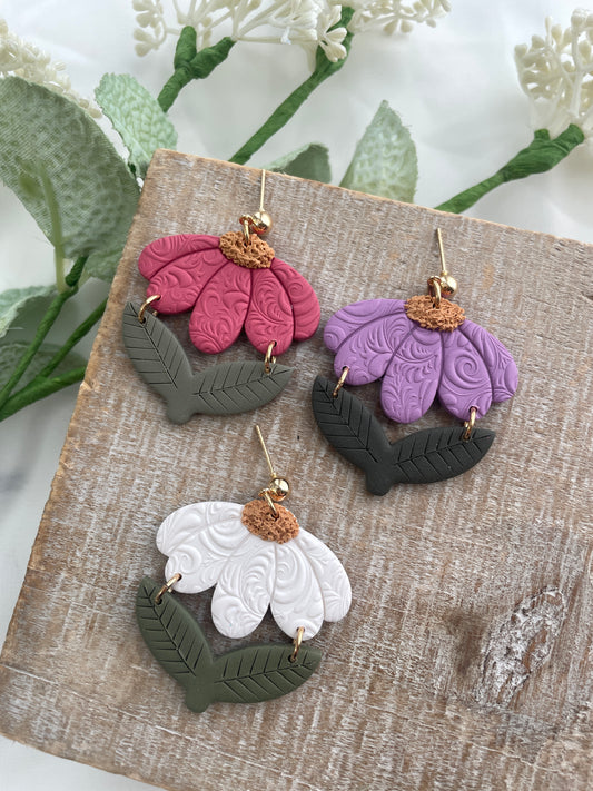 Swirled Daisy Dangles