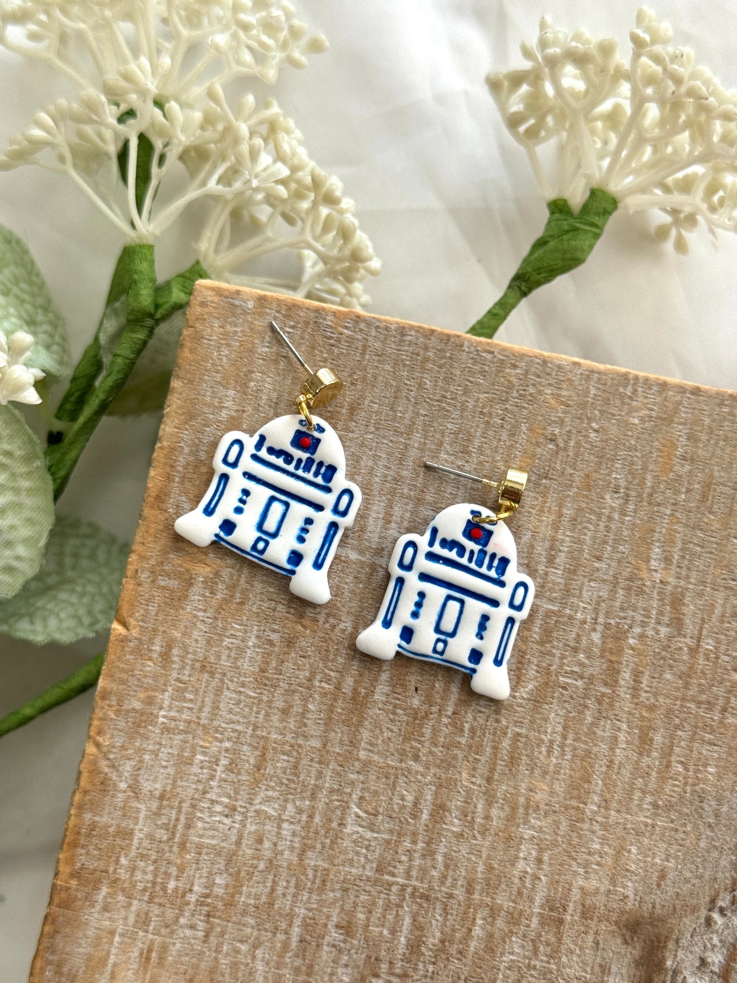 Blue Droid Dangles