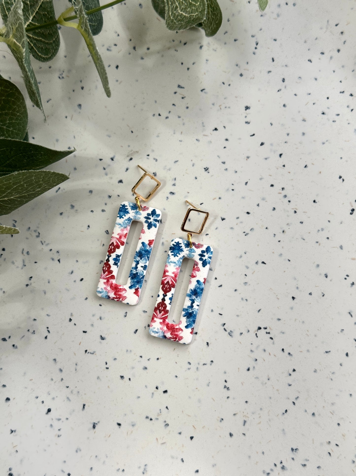 American Tie Dye Rectangles