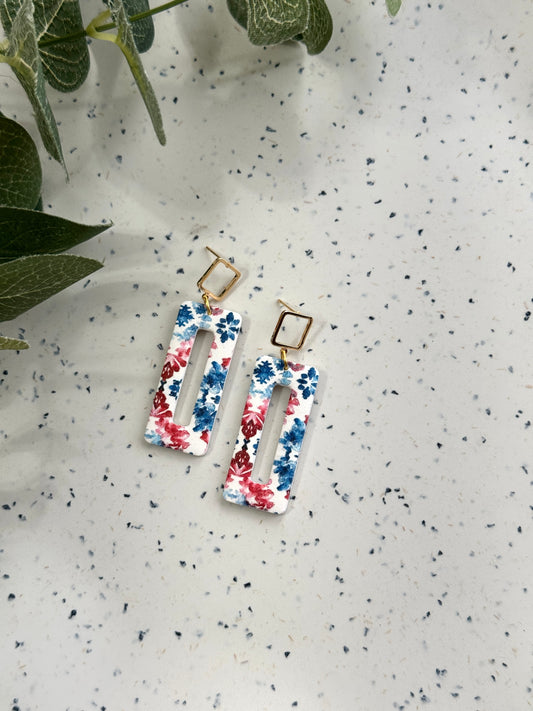American Tie Dye Rectangles