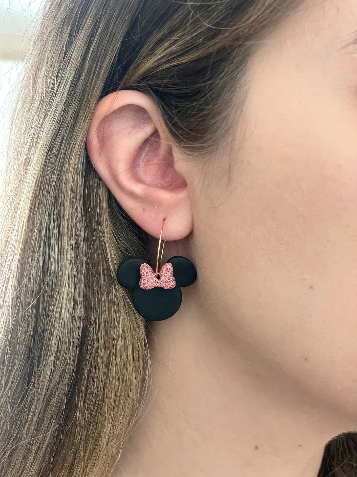 Mouse Glitter Hoops