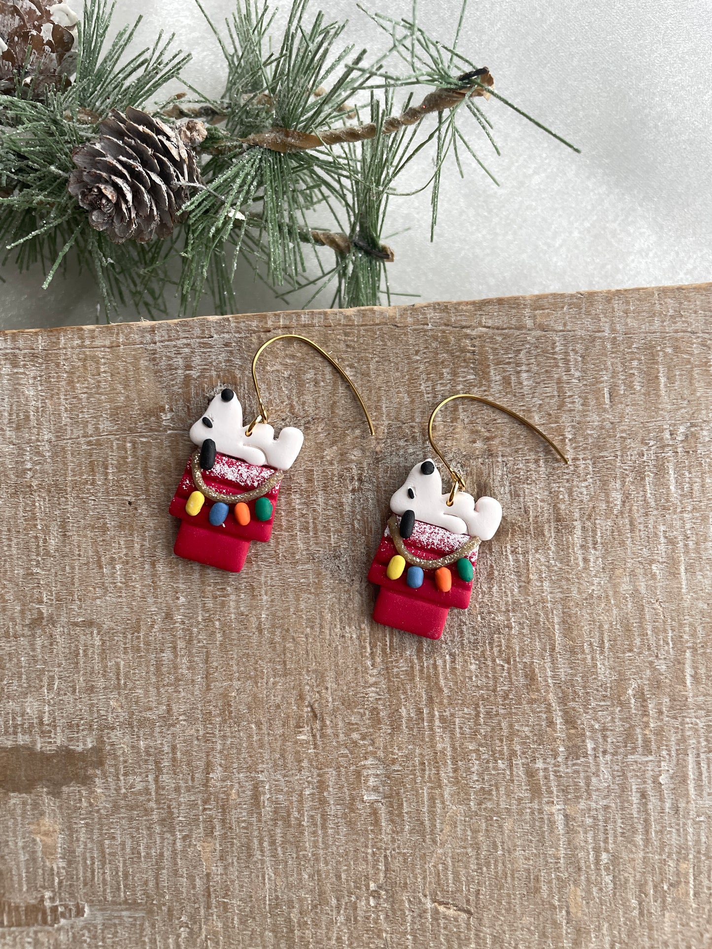 Snoopy Christmas House Dangles