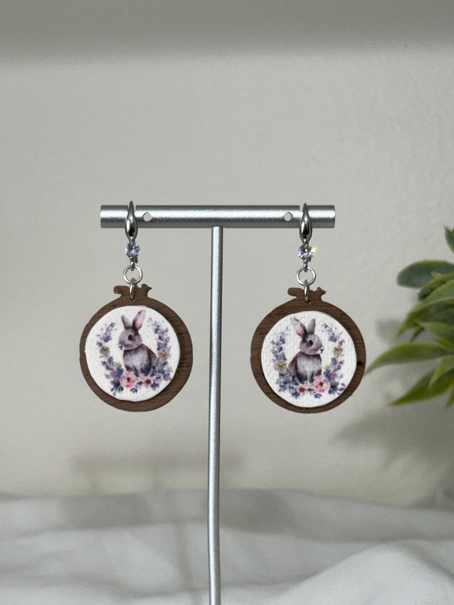 Bunny Embroidery Hoops