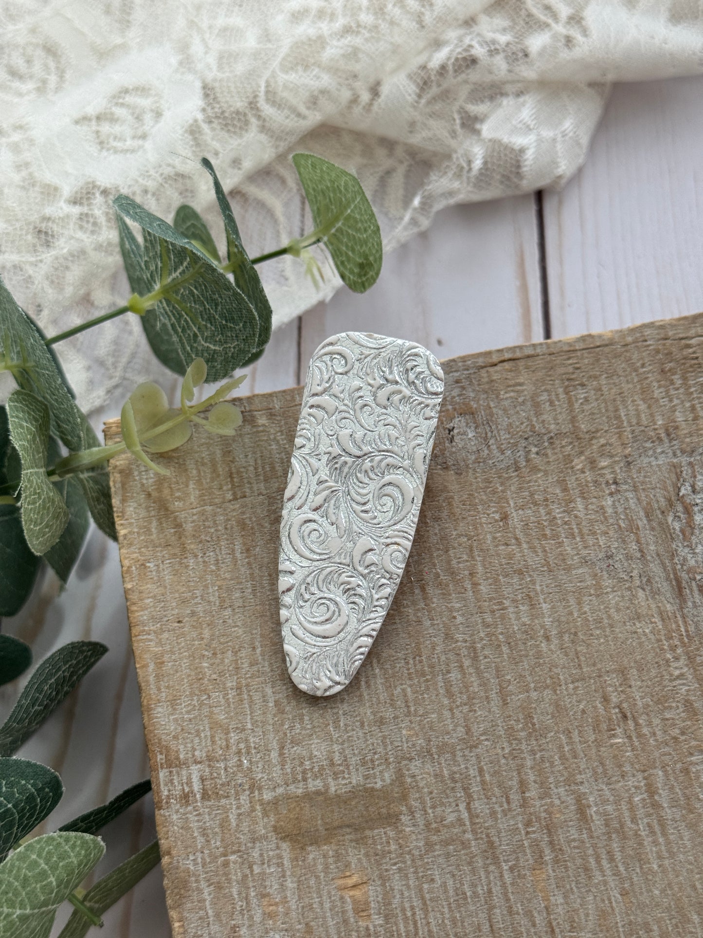 Gold and Silver Foiled Hair Clips