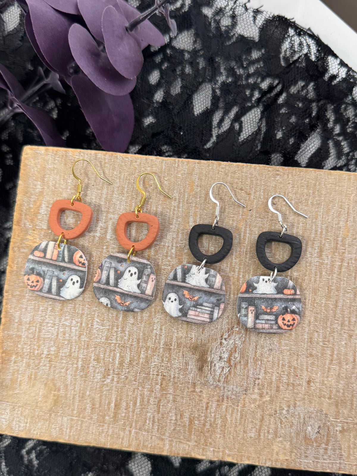 Spooky Bookshop Dangles