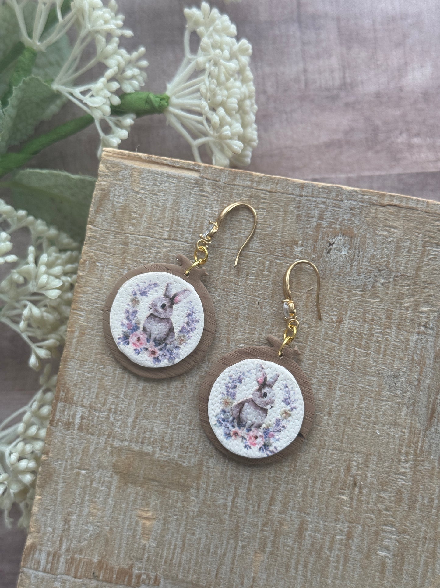 Bunny Embroidery Hoops