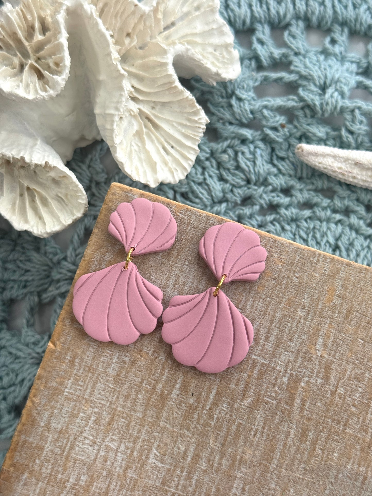 Swirled Shell Dangles