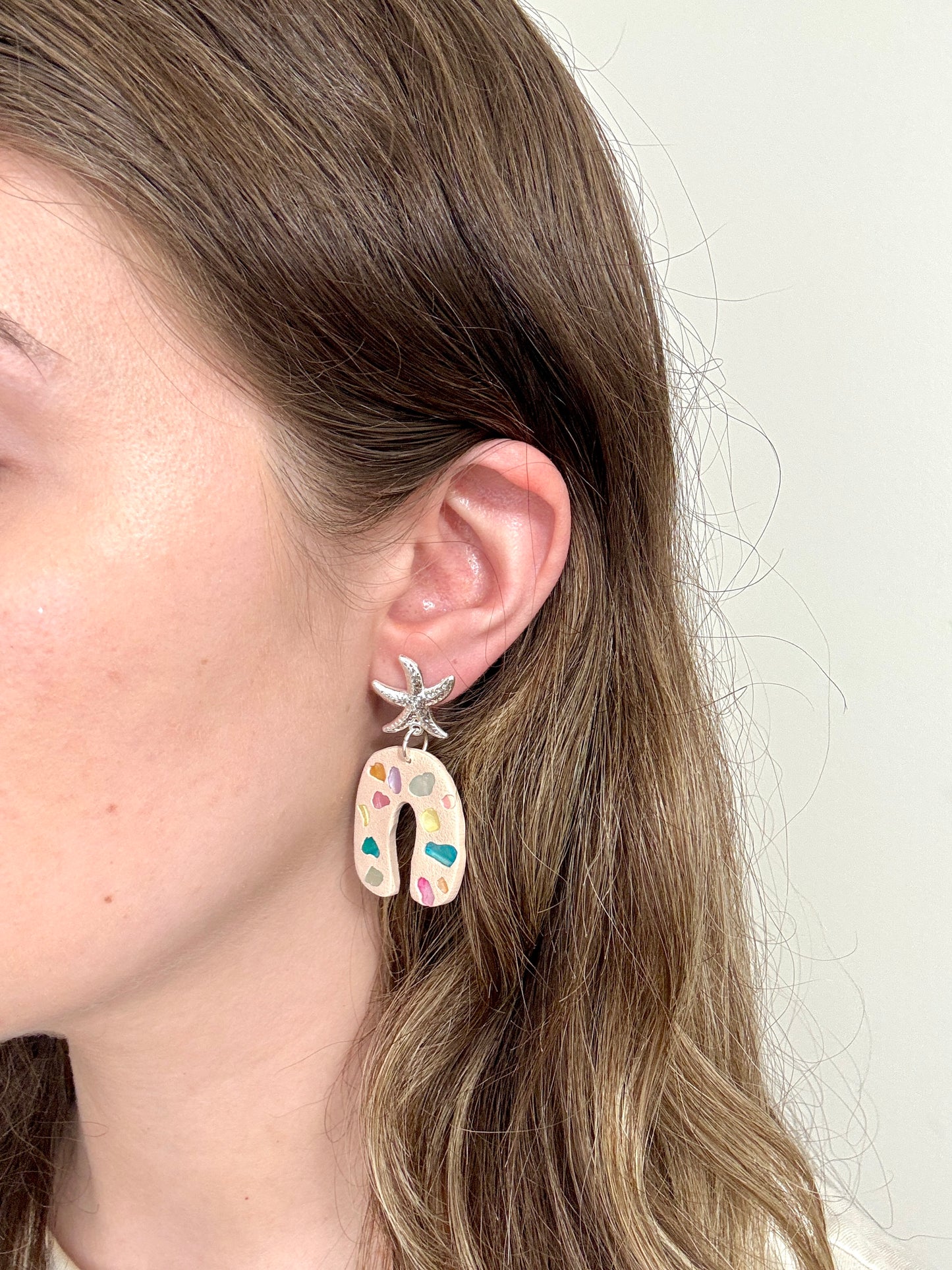 Colorful Shell Dangles