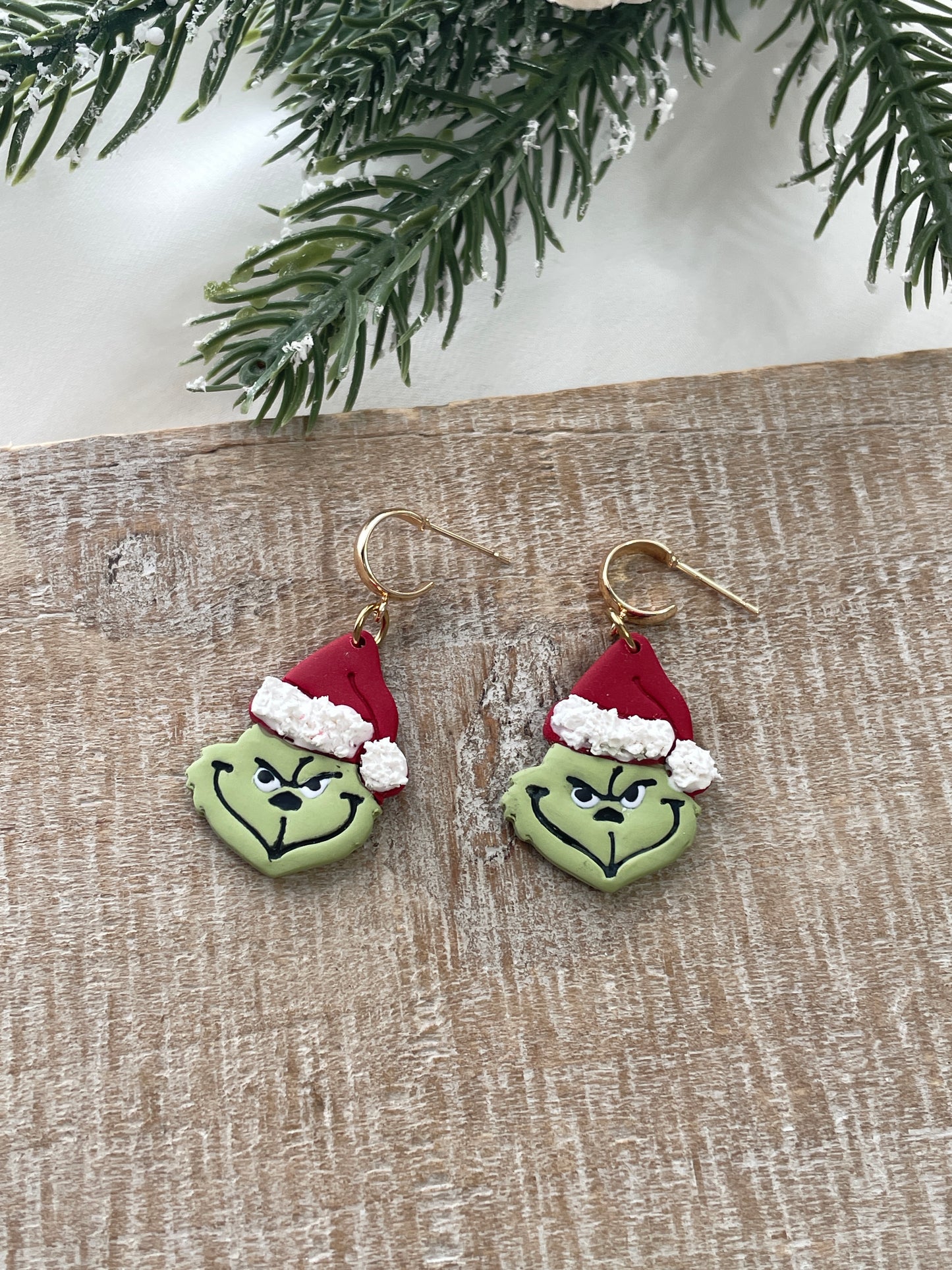 Grinch Mini Hoops