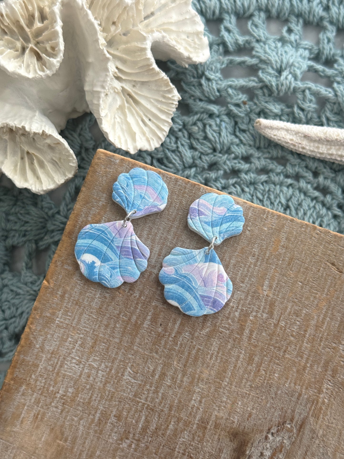 Swirled Shell Dangles