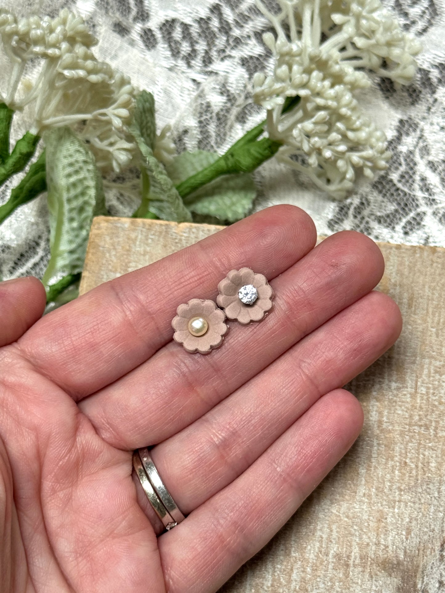 Arlene - Clay Base Only- Interchangeable Studs