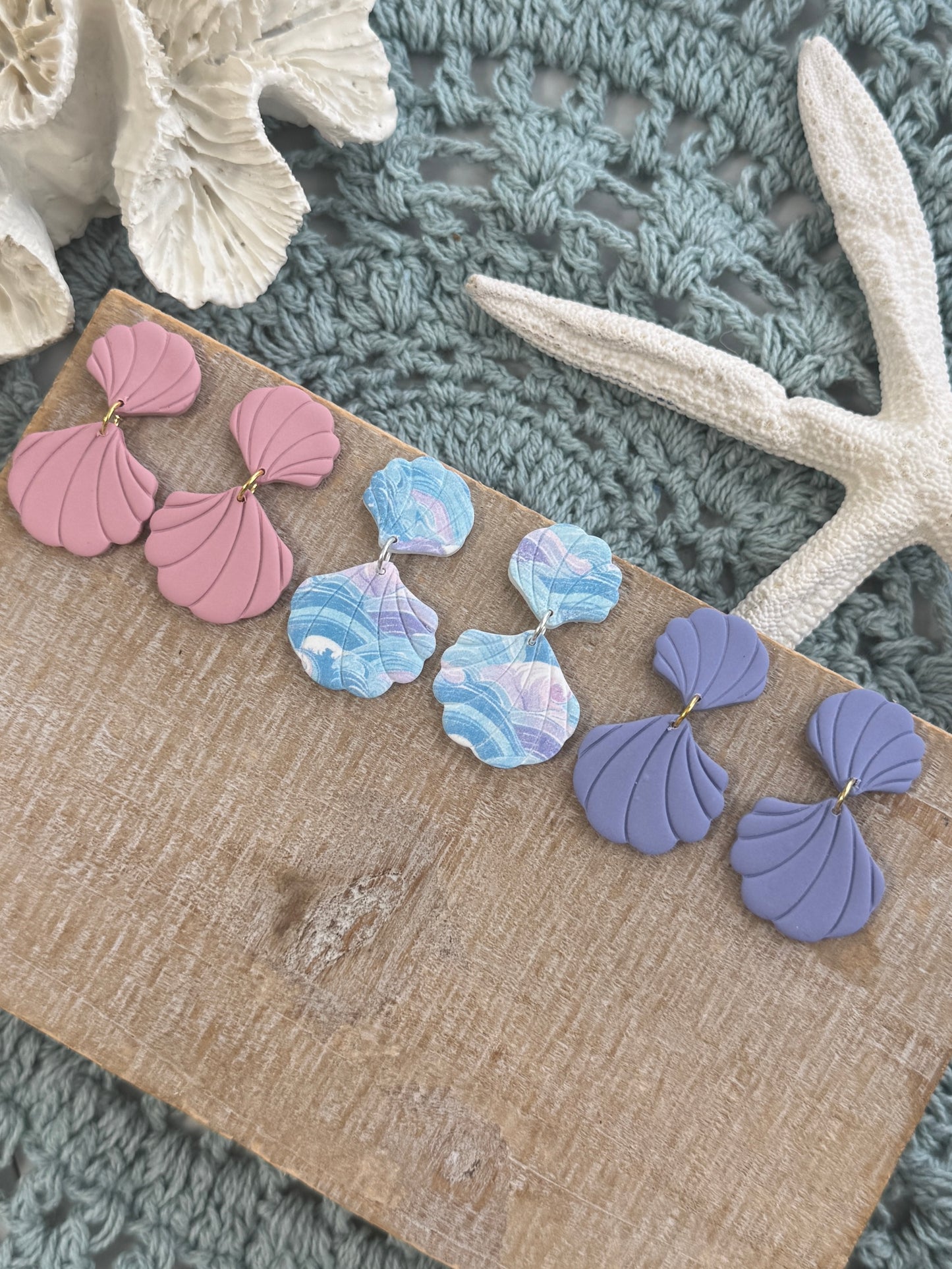 Swirled Shell Dangles
