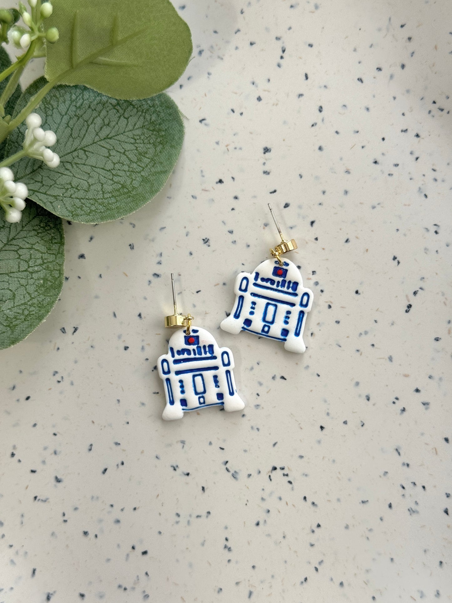 Blue Droid Dangles