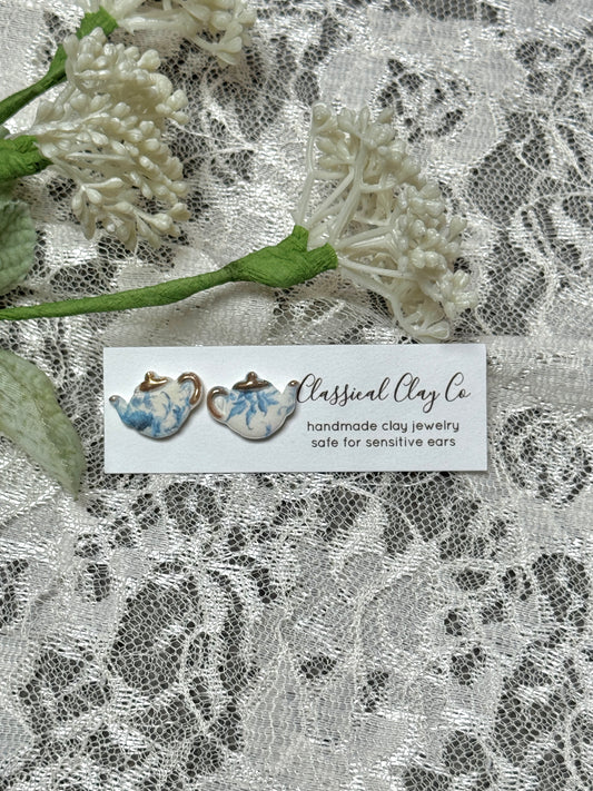 Blue and White Porcelain Teapot Studs