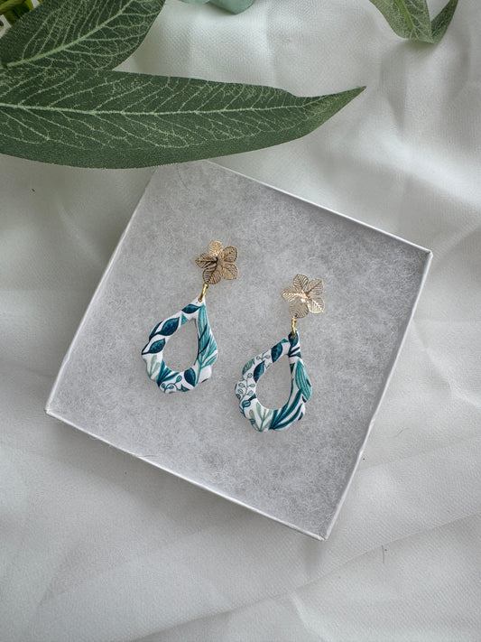 Botanical Scalloped Dangles