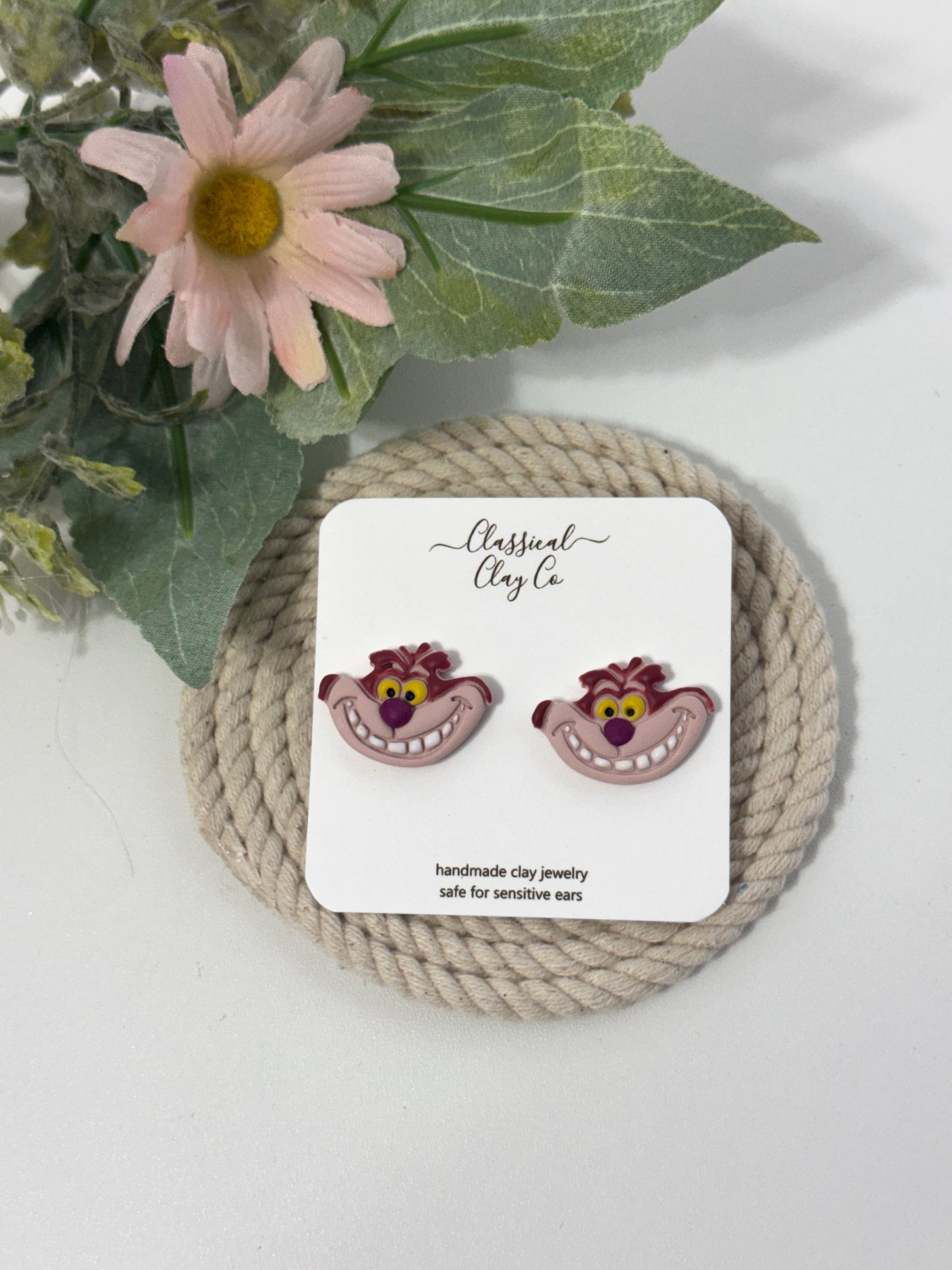 Mysterious Cat Oversized Studs
