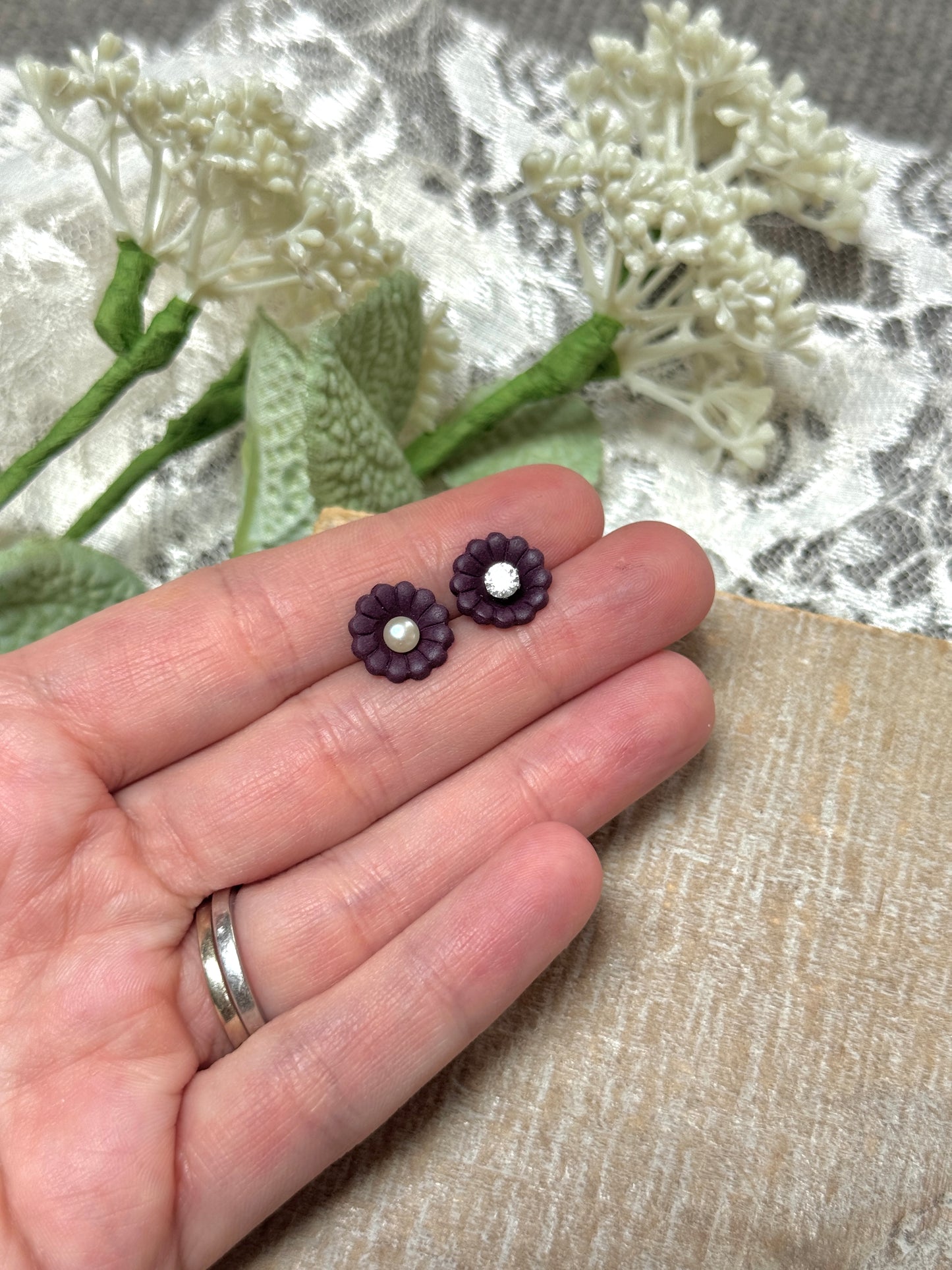 Arlene - Clay Base Only- Interchangeable Studs