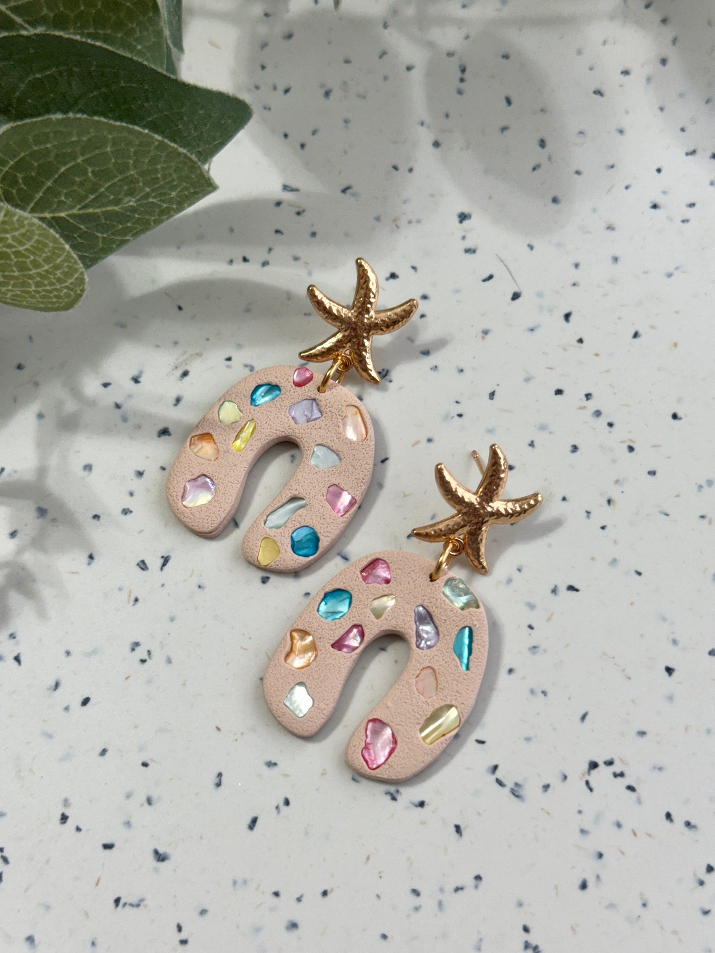 Colorful Shell Dangles