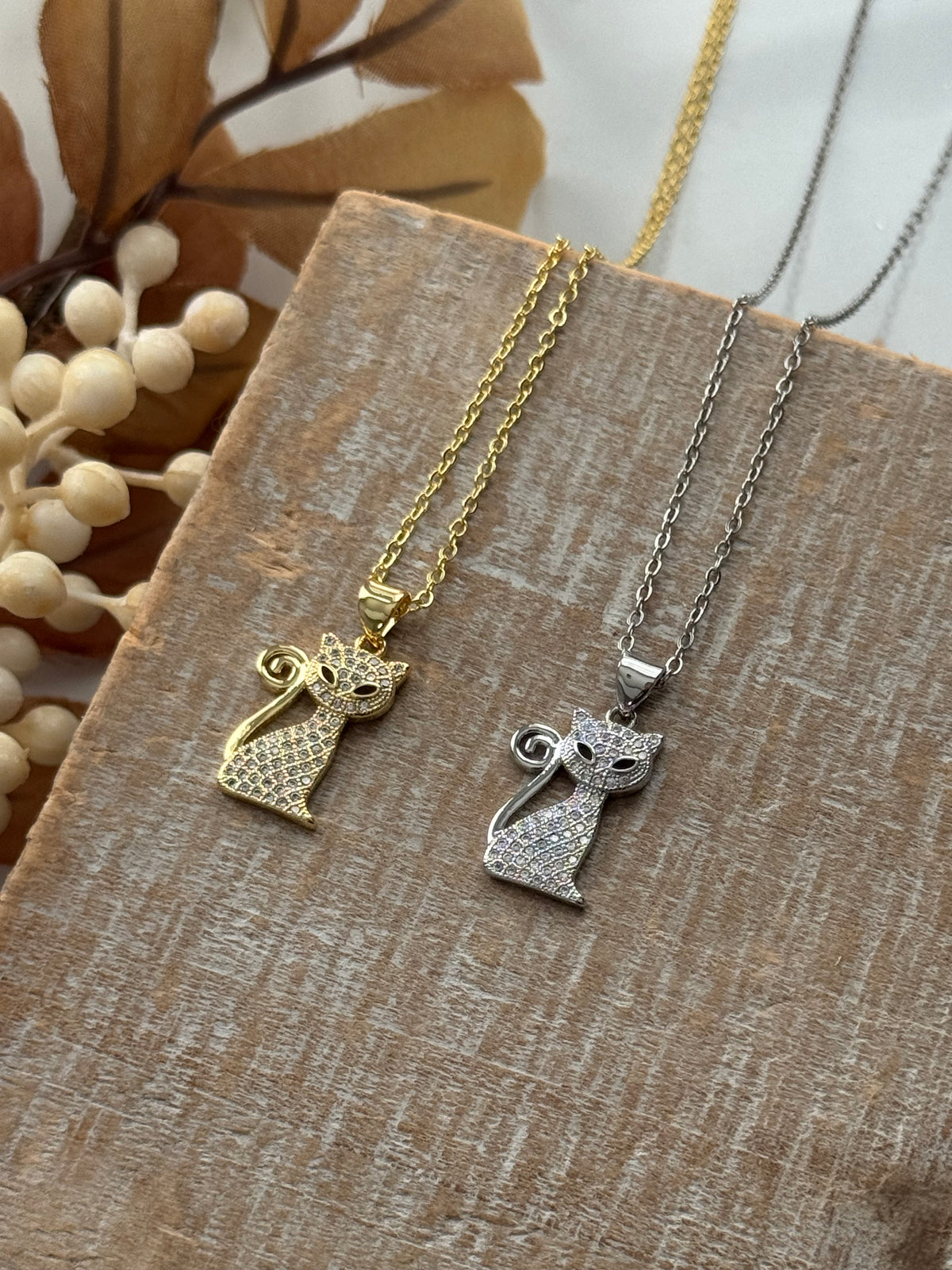 CZ Cat Necklace