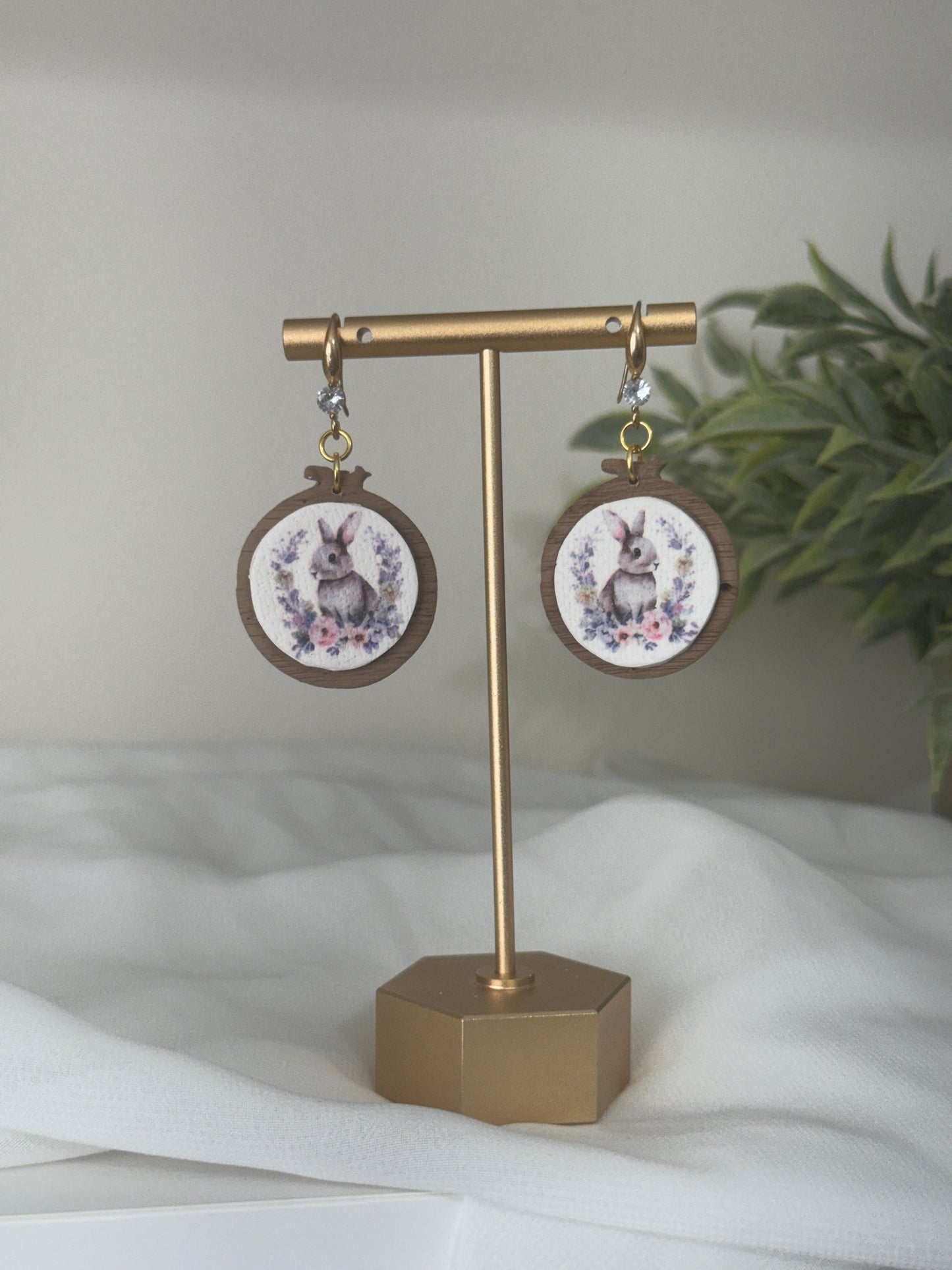 Bunny Embroidery Hoops