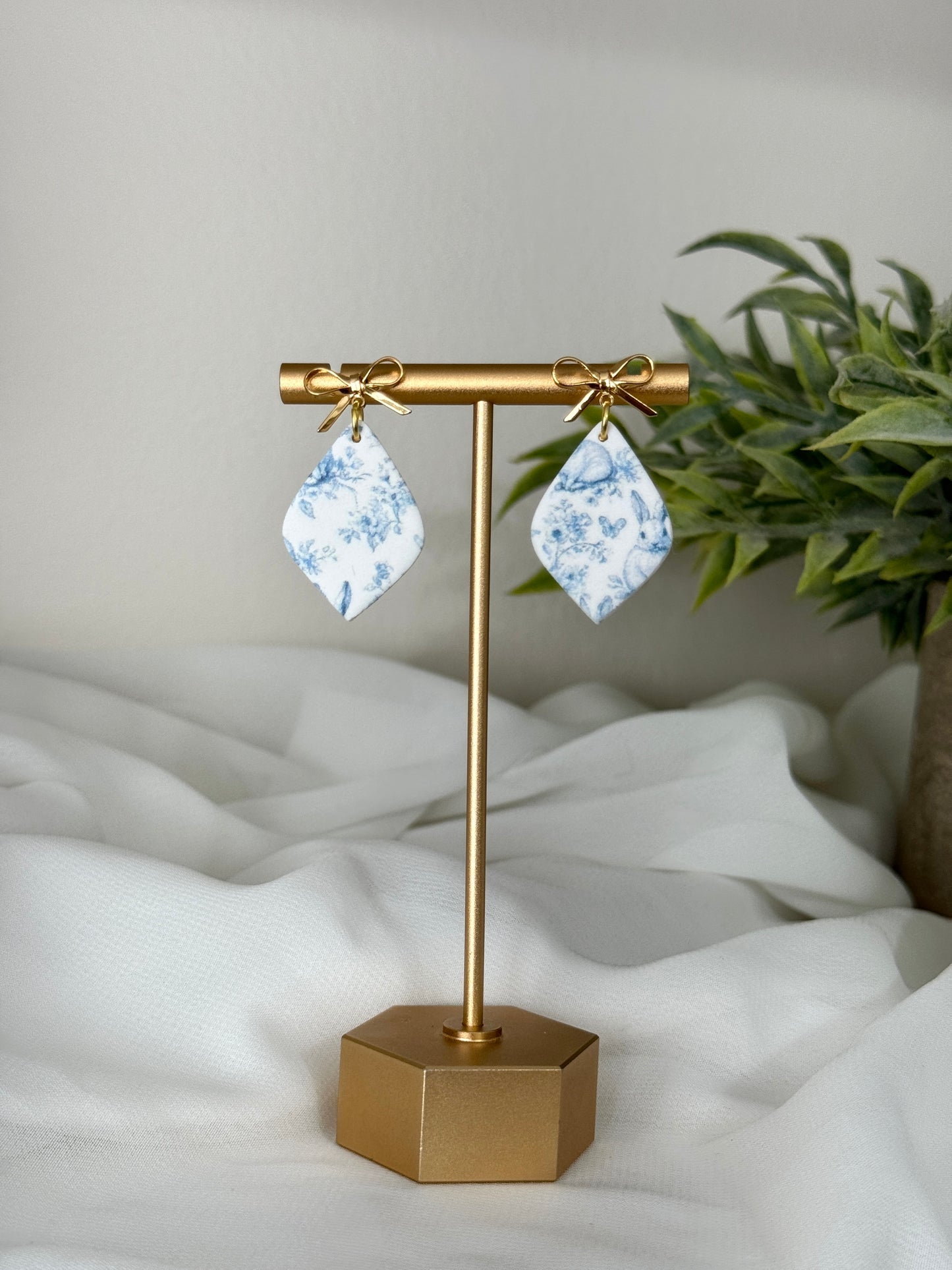 Blue Bunny Pattern Dangles