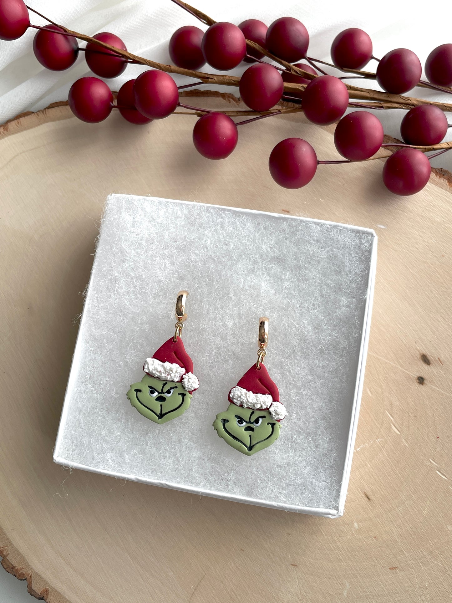 Grinch Mini Hoops