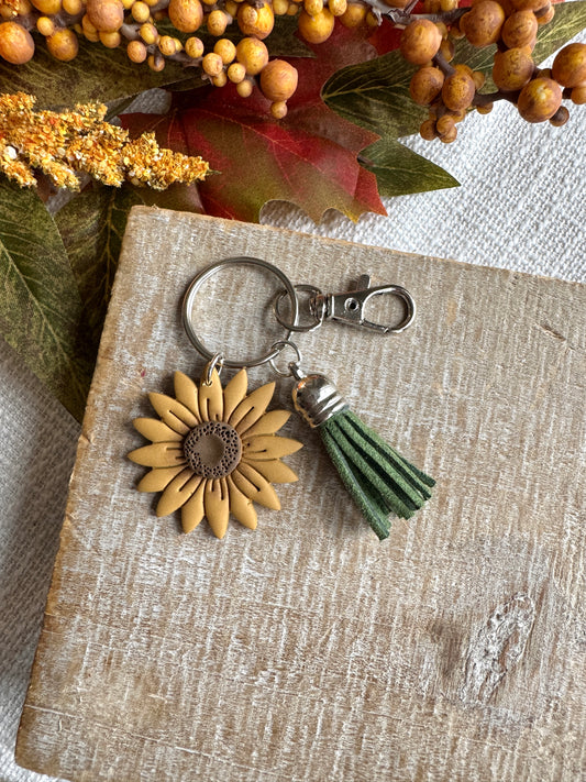 Sunflower Keychain