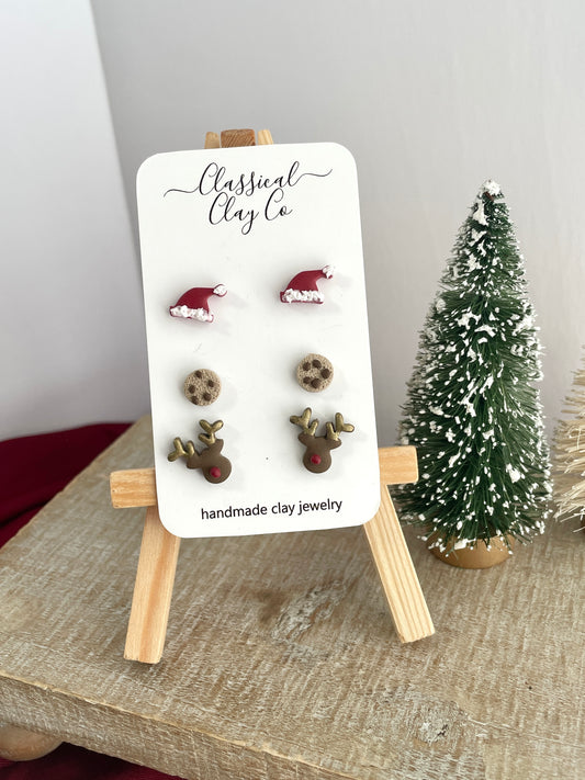 Santa Mini Stud Pack