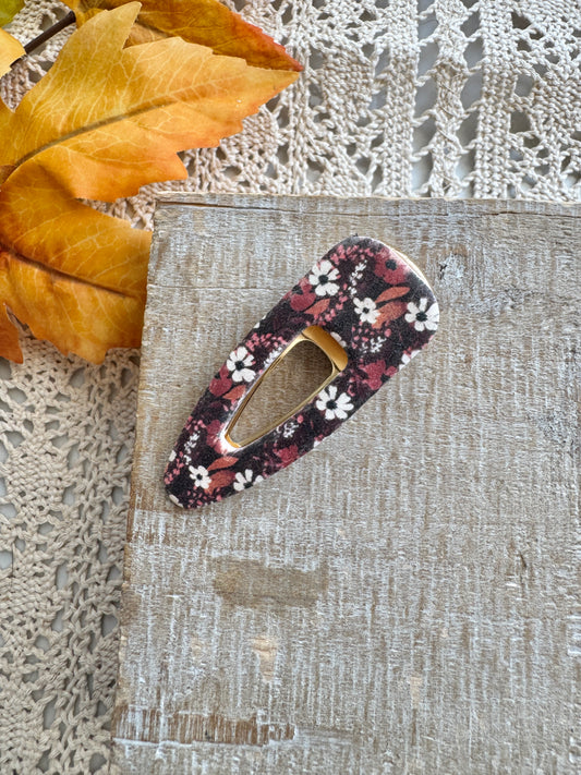 Moody Floral Hair Clip