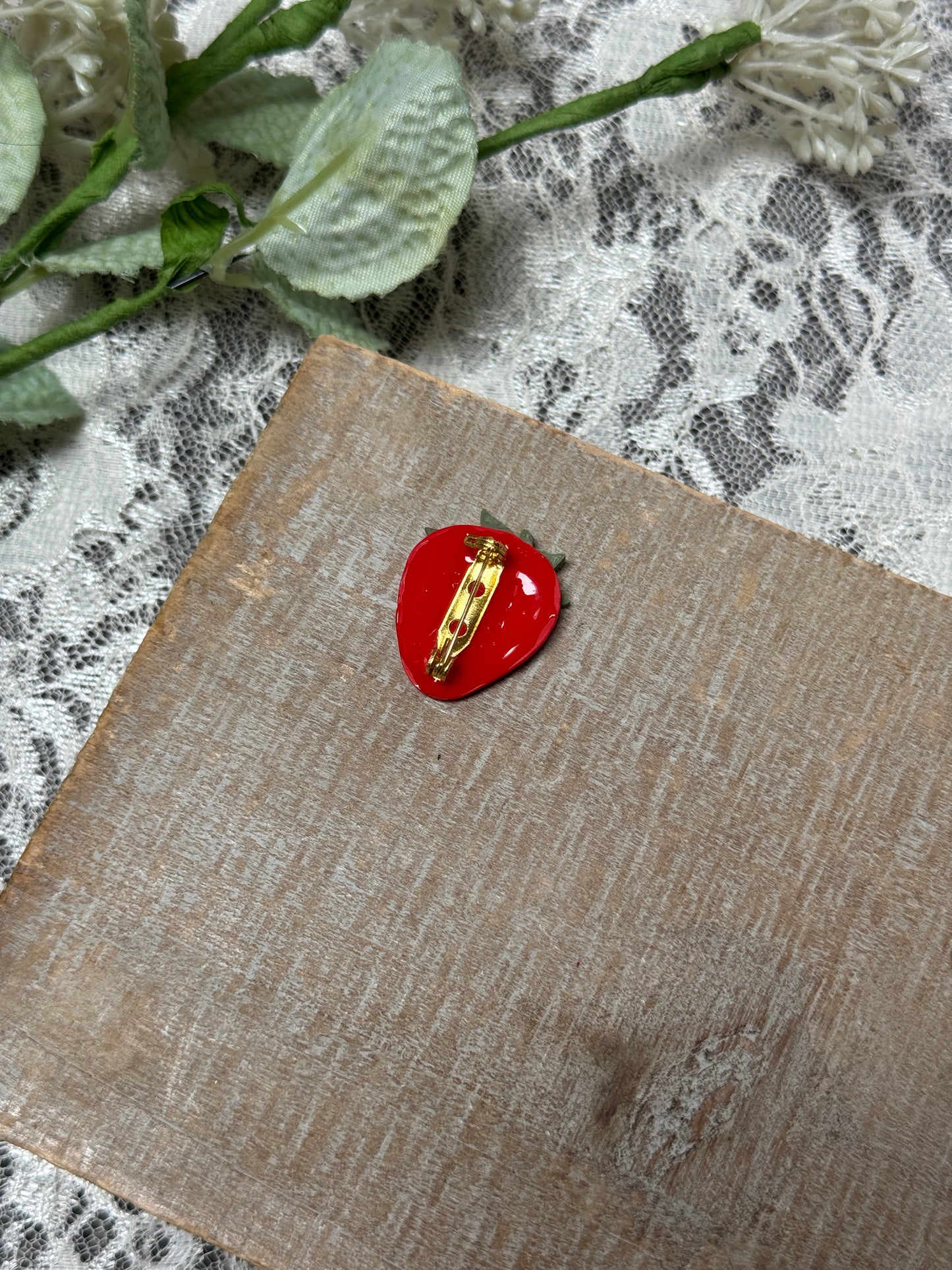 Strawberry Brooch