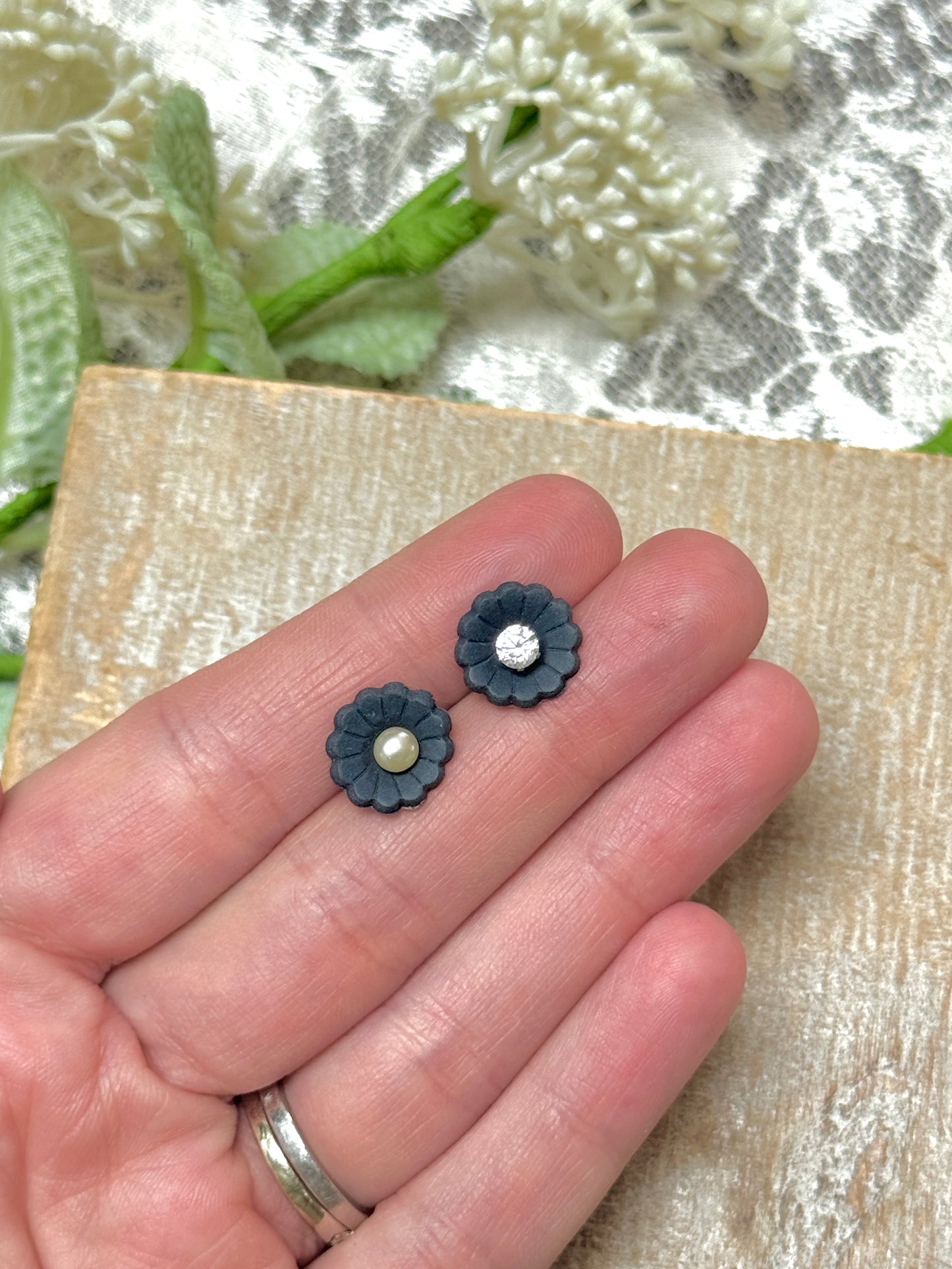 Arlene - Clay Base Only- Interchangeable Studs
