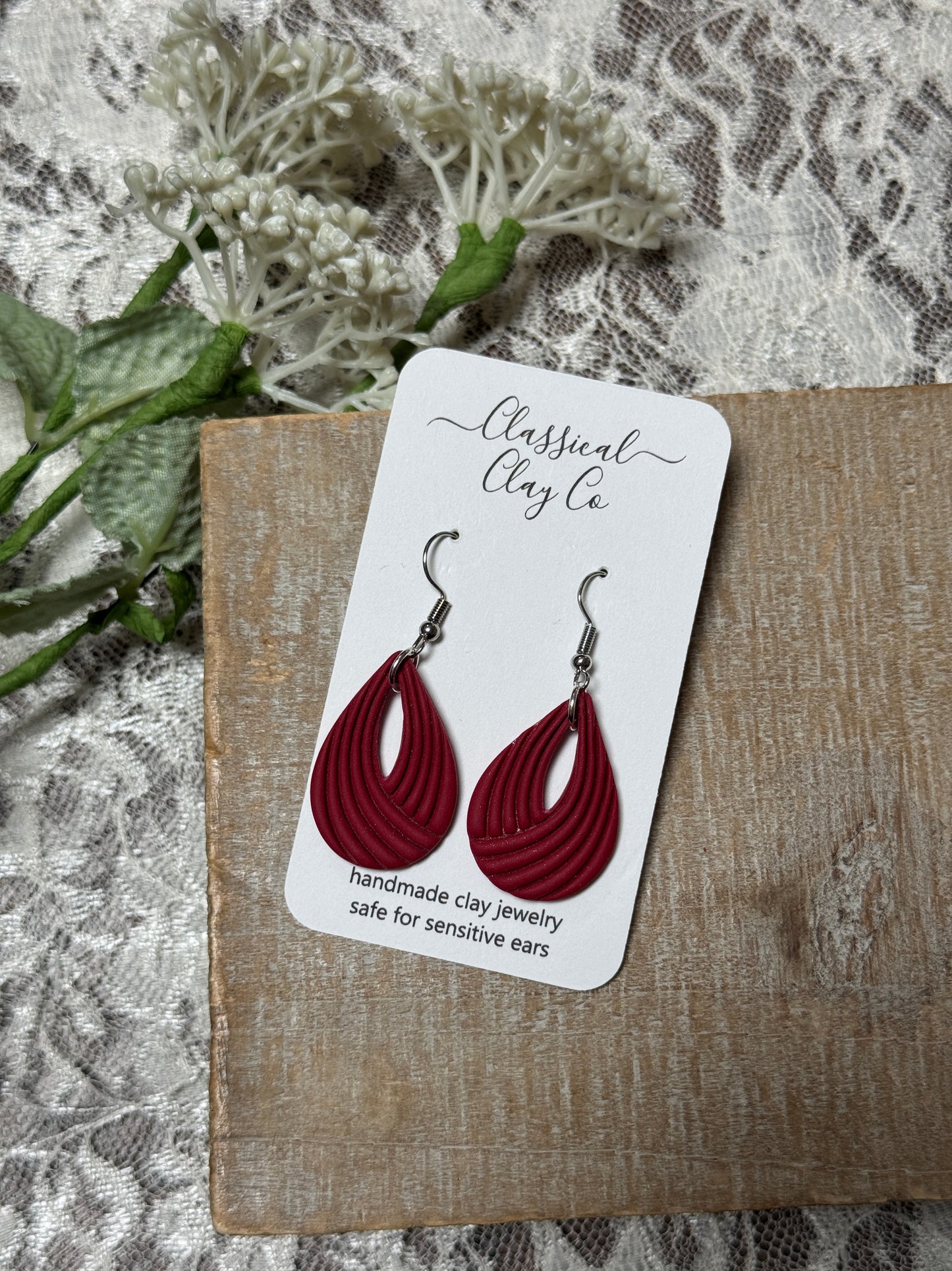 Ladybug Printed Dangles