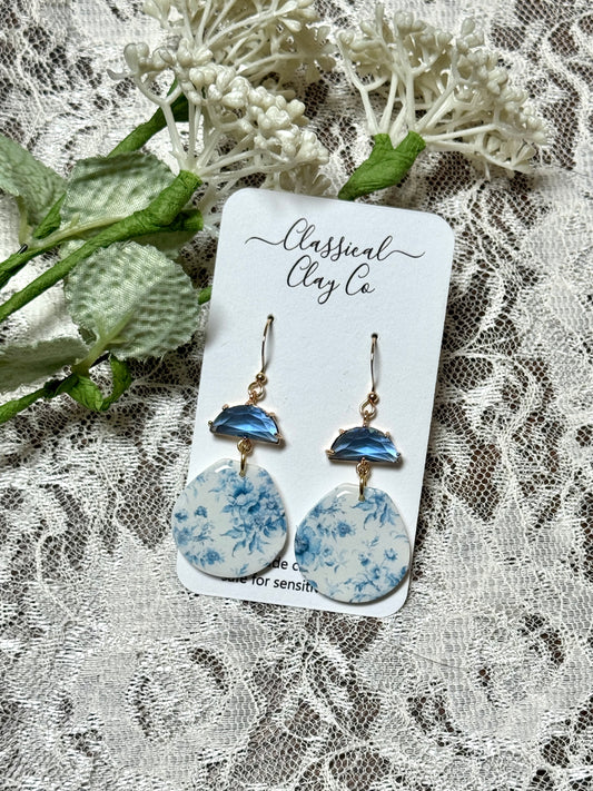 Blue and White Porcelain Dangles