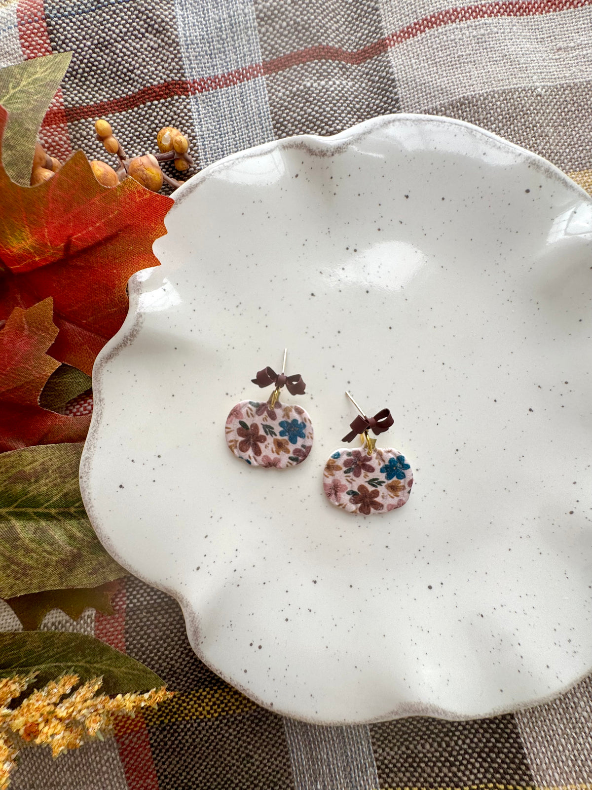Dark Floral Pumpkins
