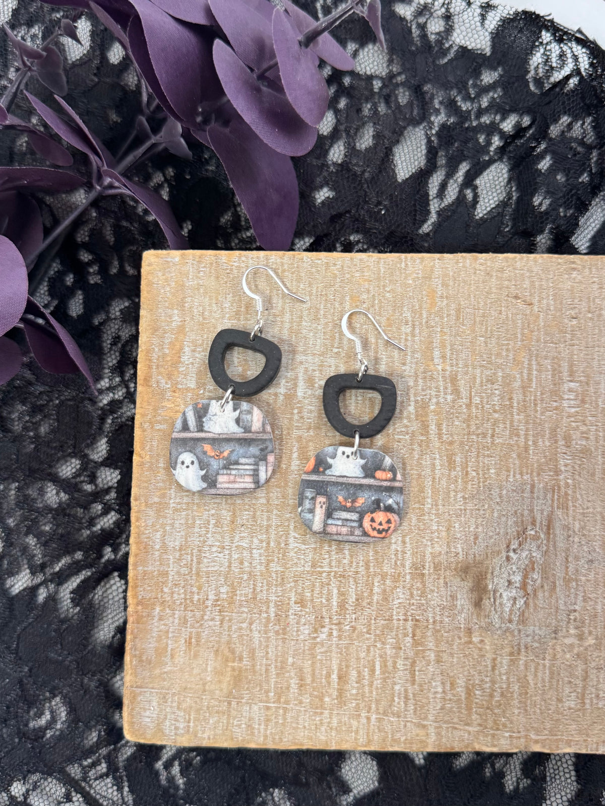 Spooky Bookshop Dangles