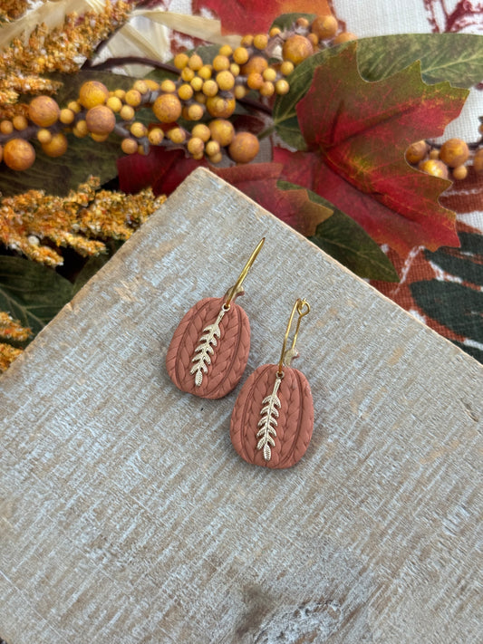 Knitted Pumpkin Hoops
