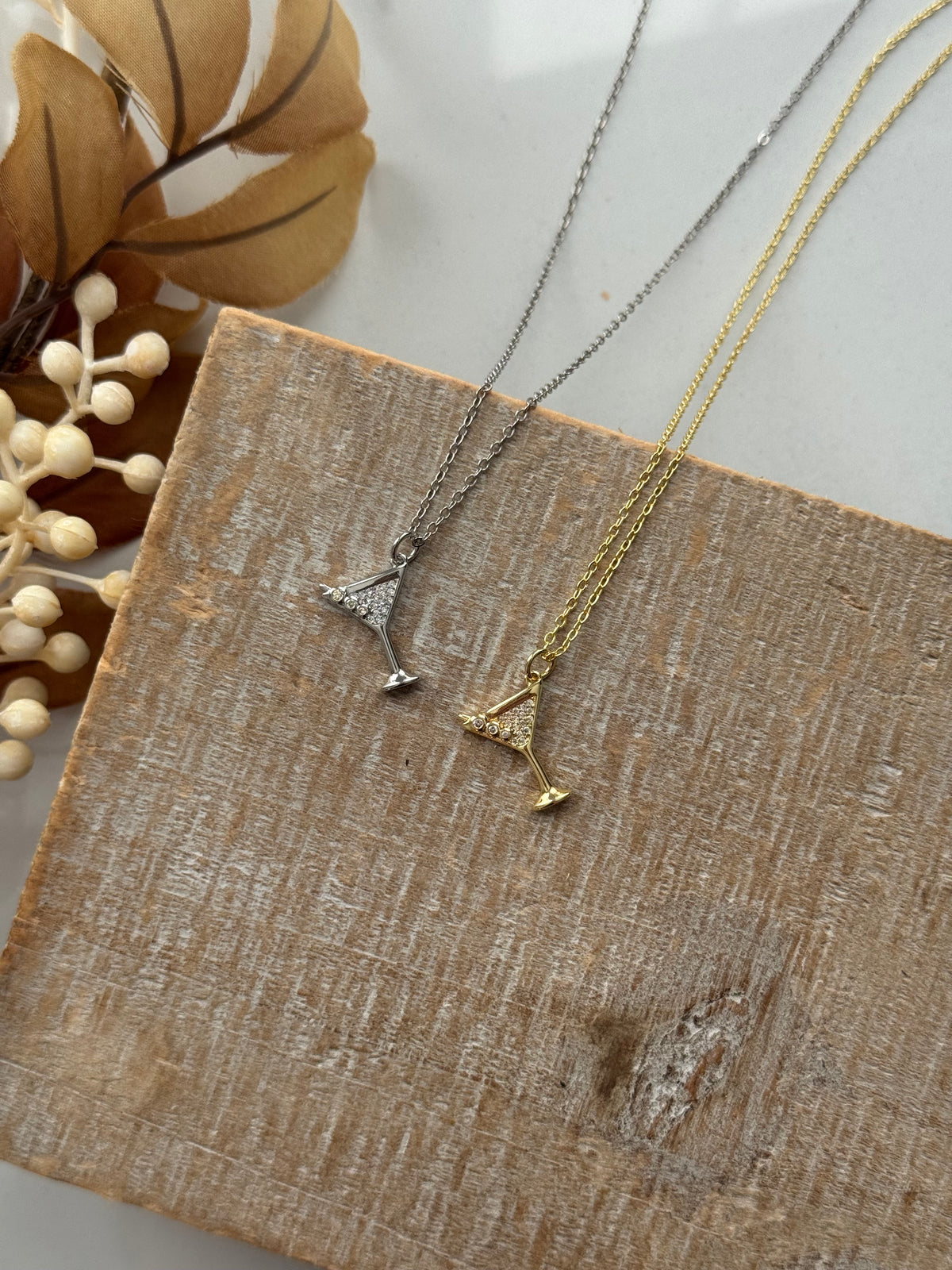 CZ Martini Necklace