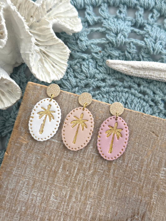Gold Printed Palm Trees