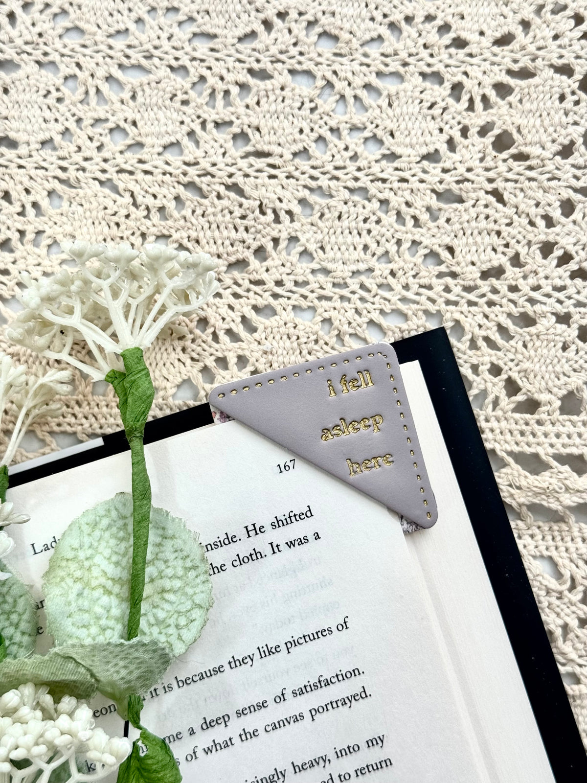 Purple Meadow Corner Bookmark