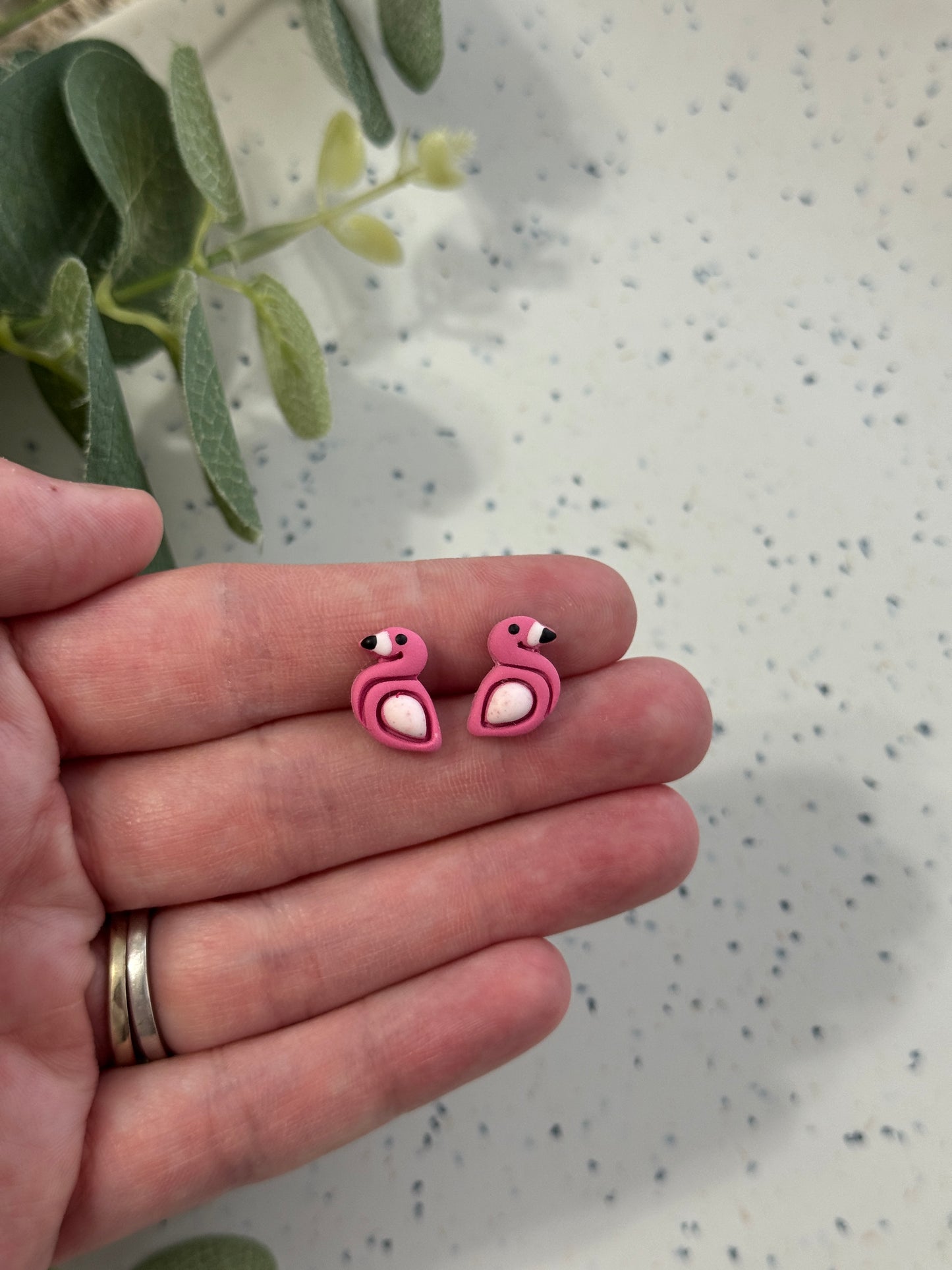 Flamingo Studs