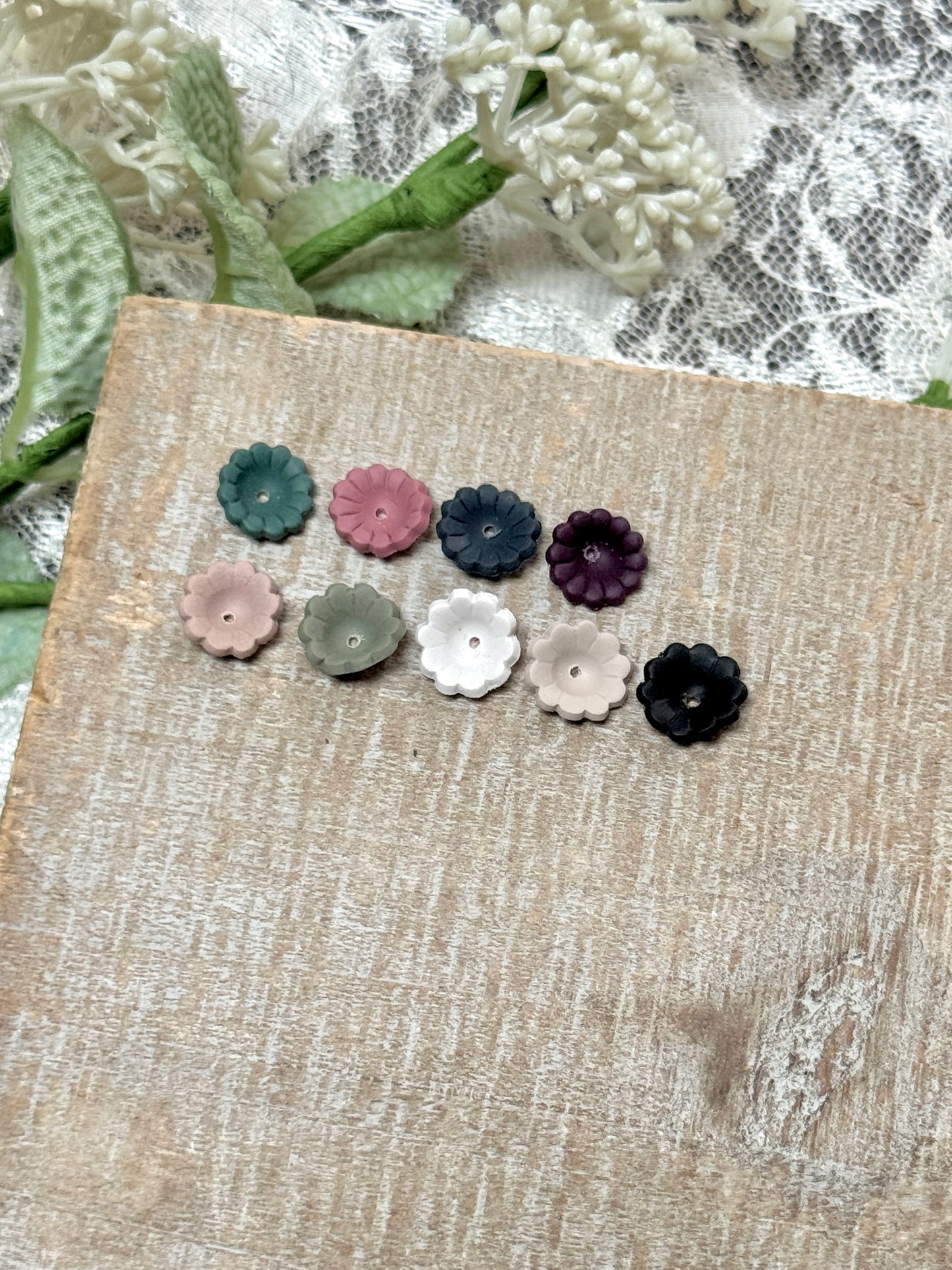 Arlene - Clay Base Only- Interchangeable Studs