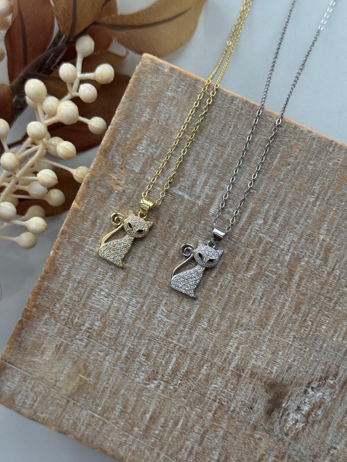 CZ Cat Necklace