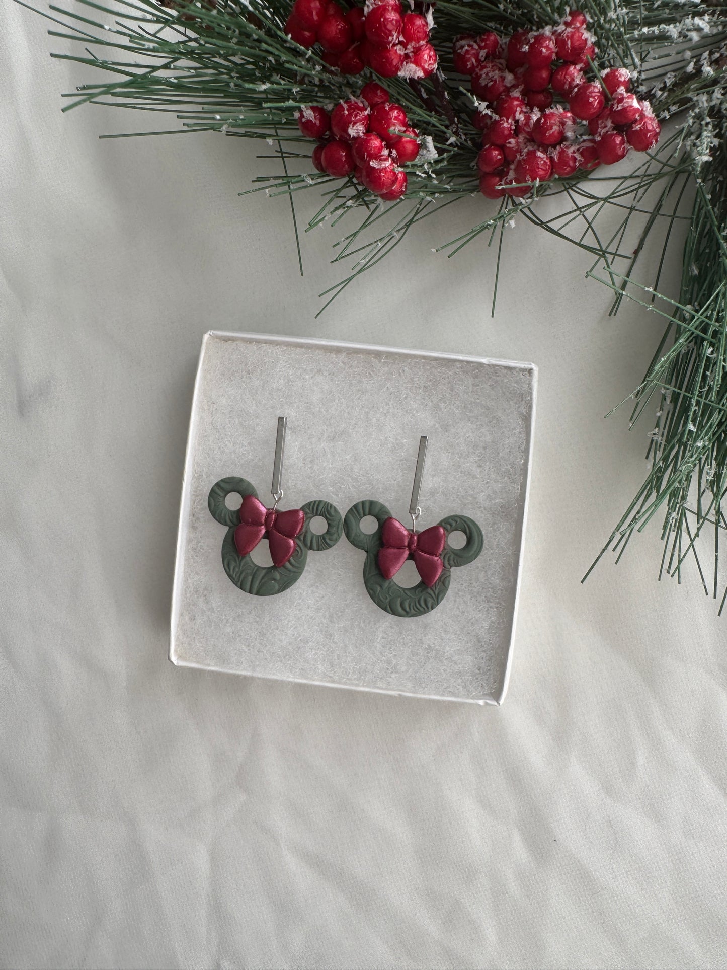 Magical Mouse Wreath Dangles