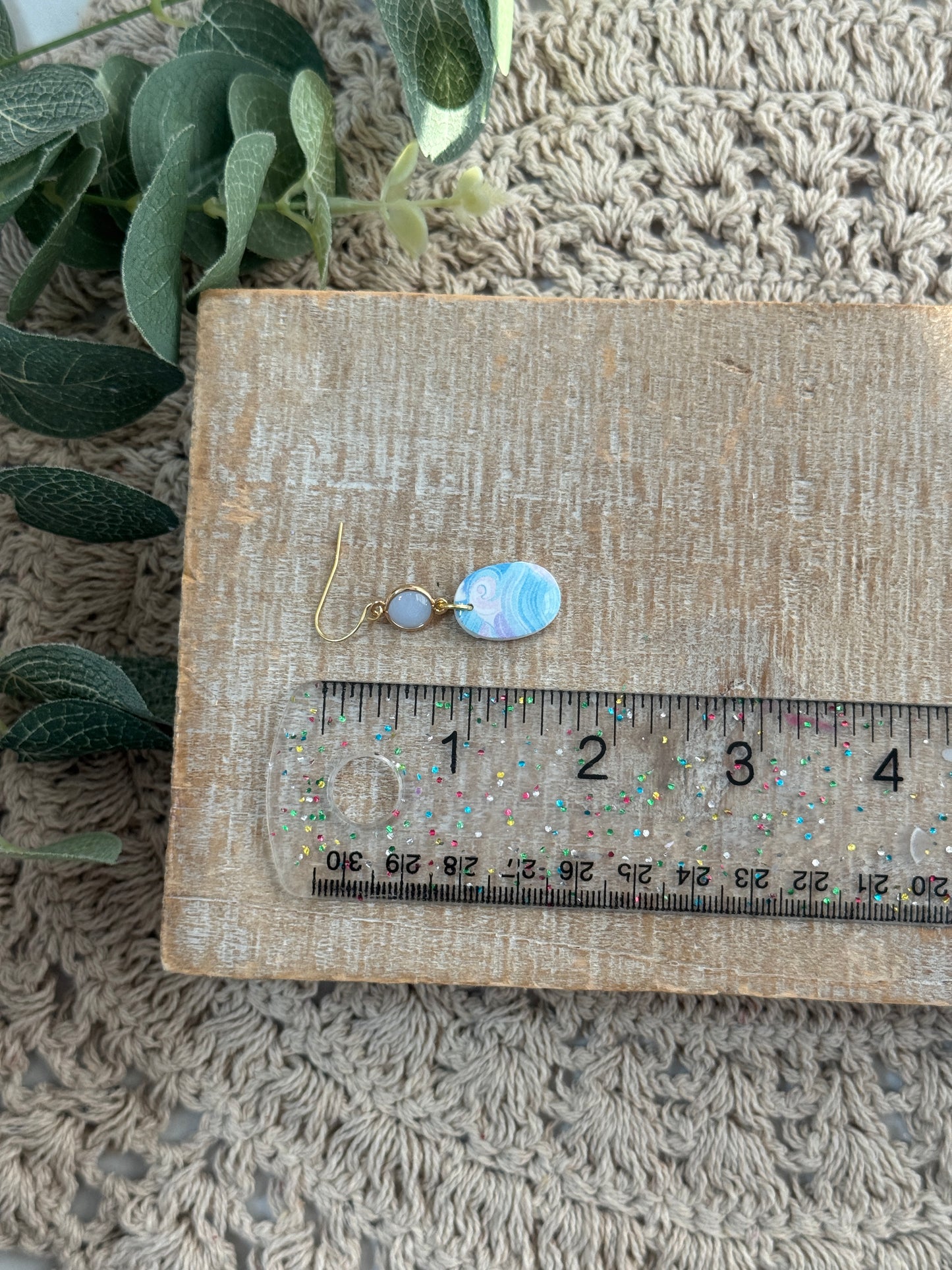 Ocean Swirl Dangles