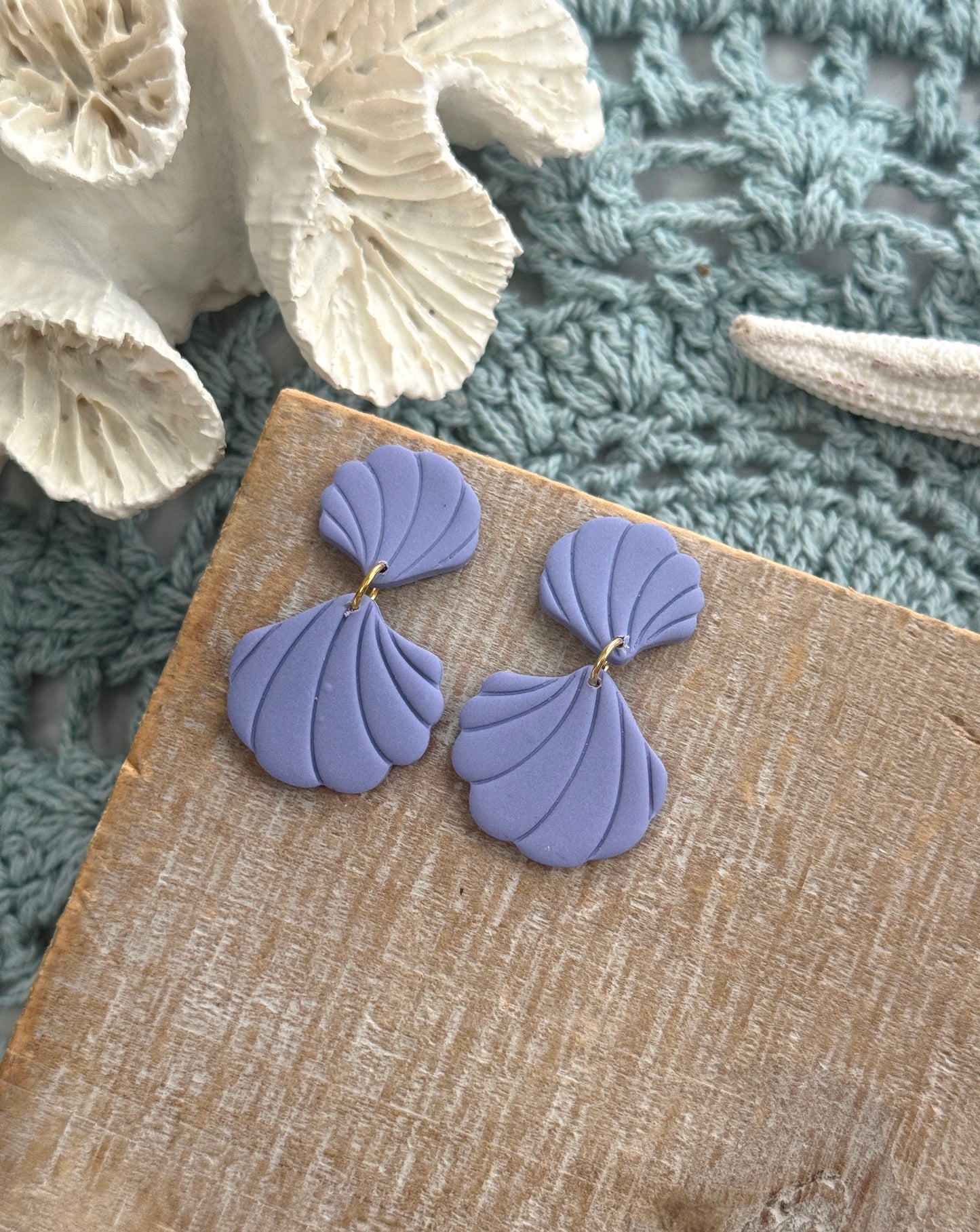 Swirled Shell Dangles