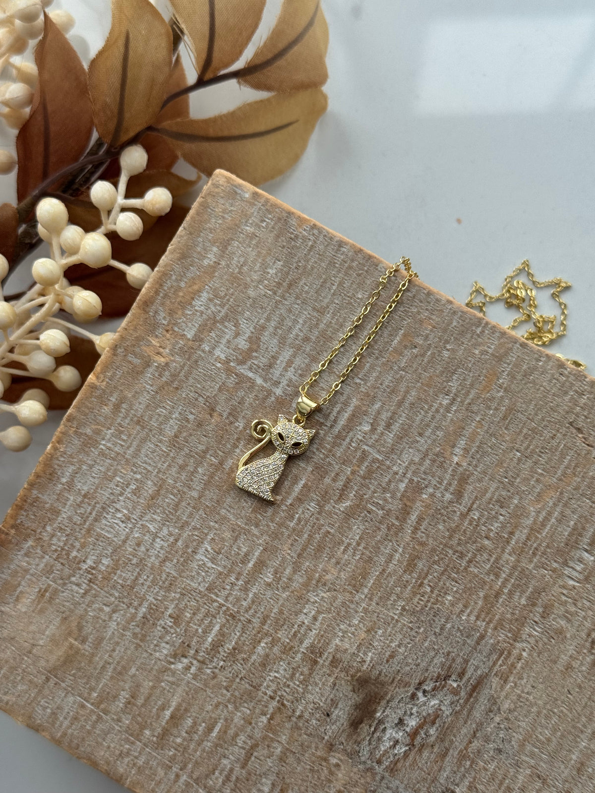 CZ Cat Necklace
