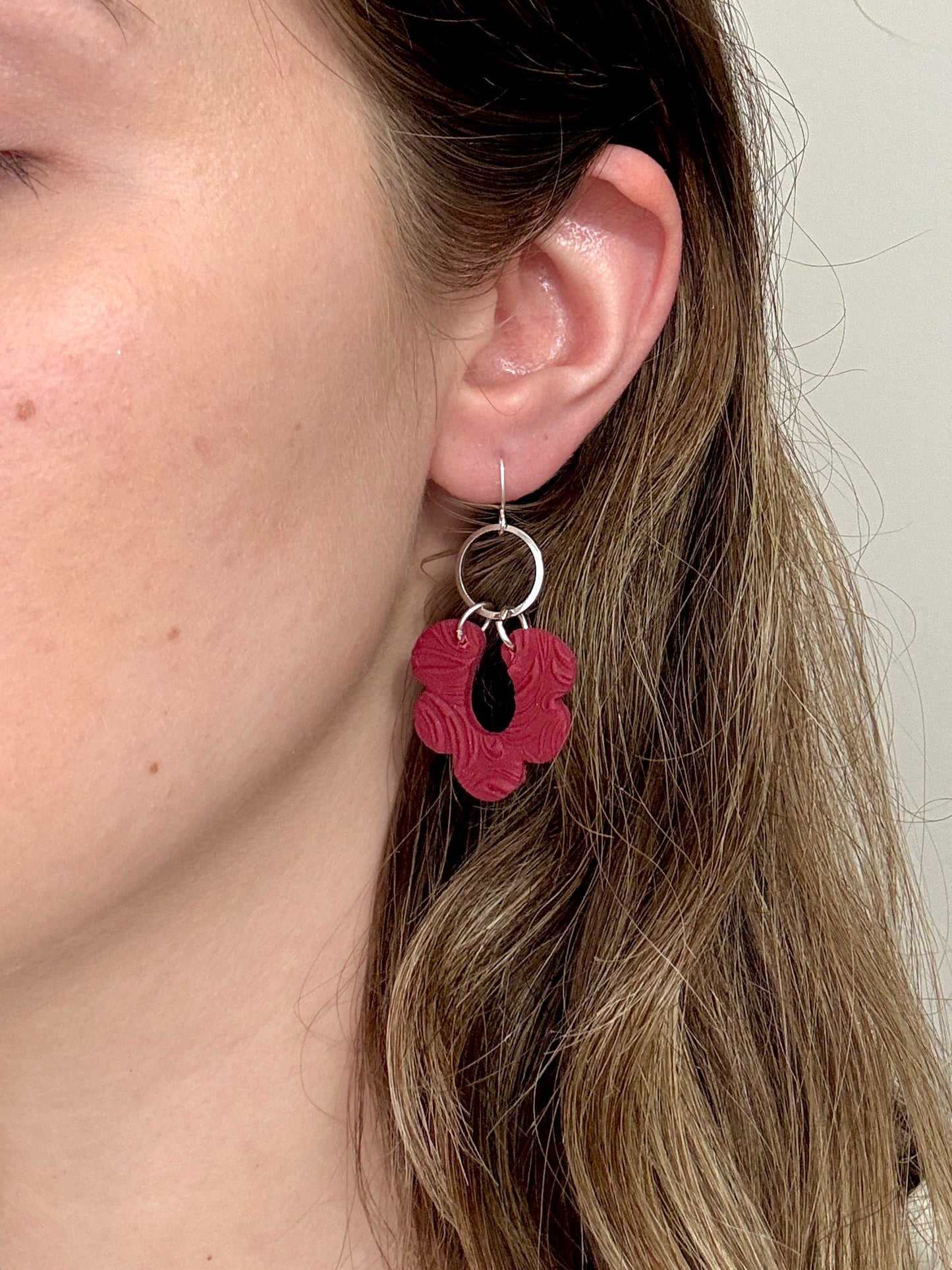 Maroon Bubble V Dangles