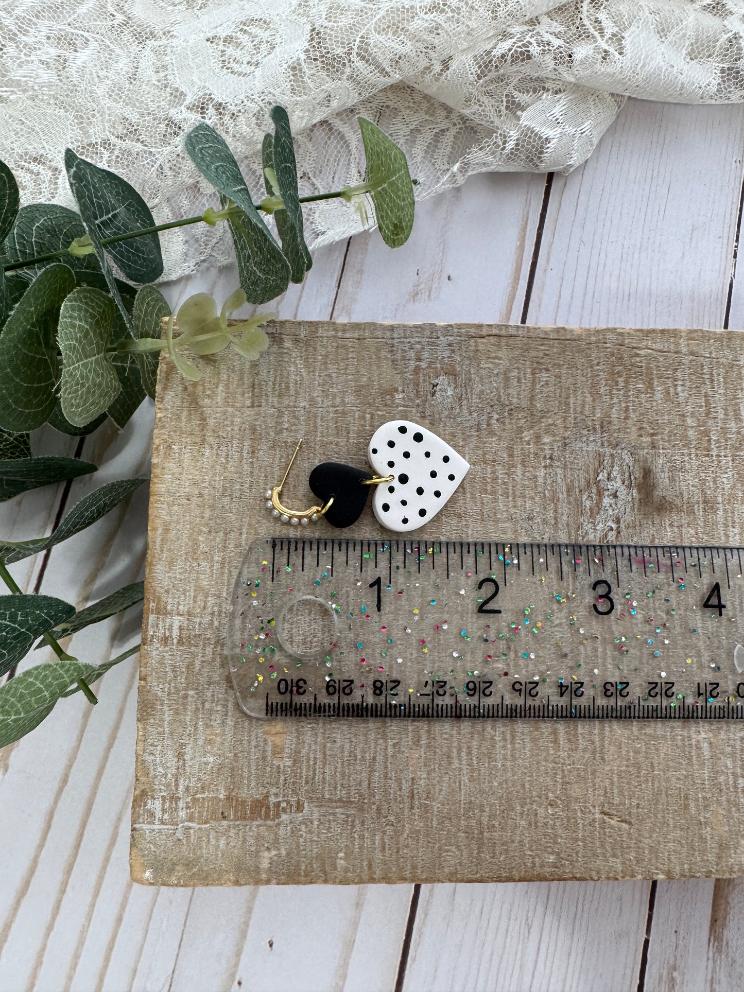 Pearl & Polka Dot Dangles