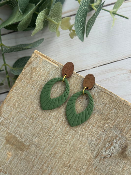 Embossed Green Dangles